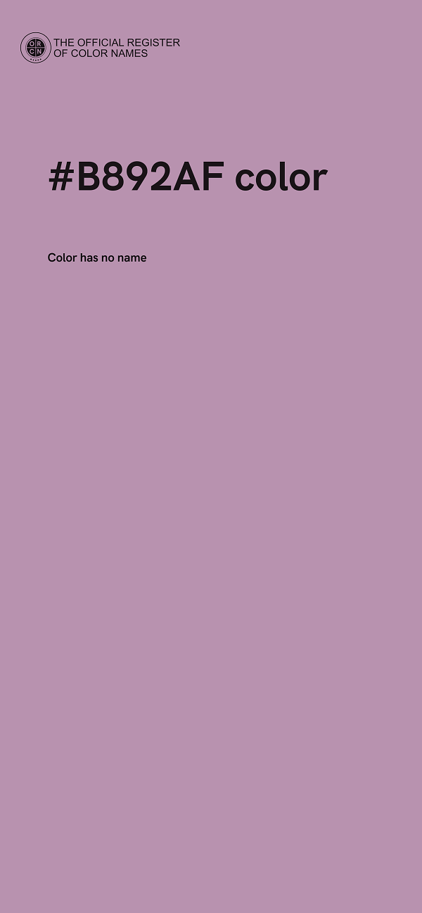 #B892AF color image