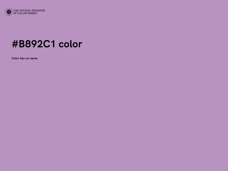 #B892C1 color image