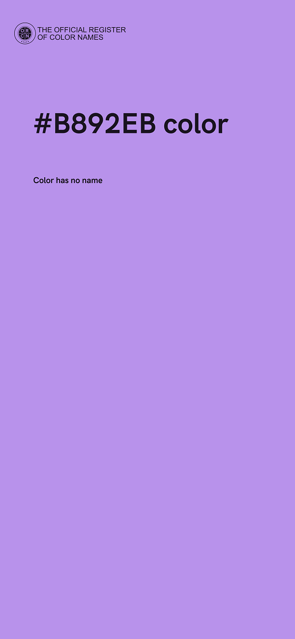 #B892EB color image