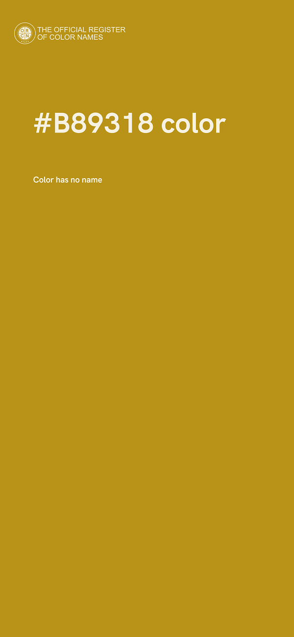 #B89318 color image