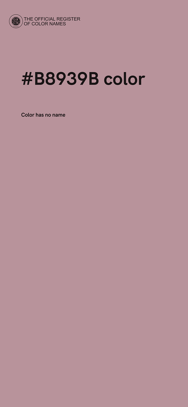 #B8939B color image