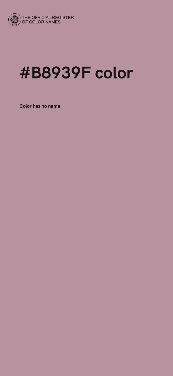 #B8939F color image