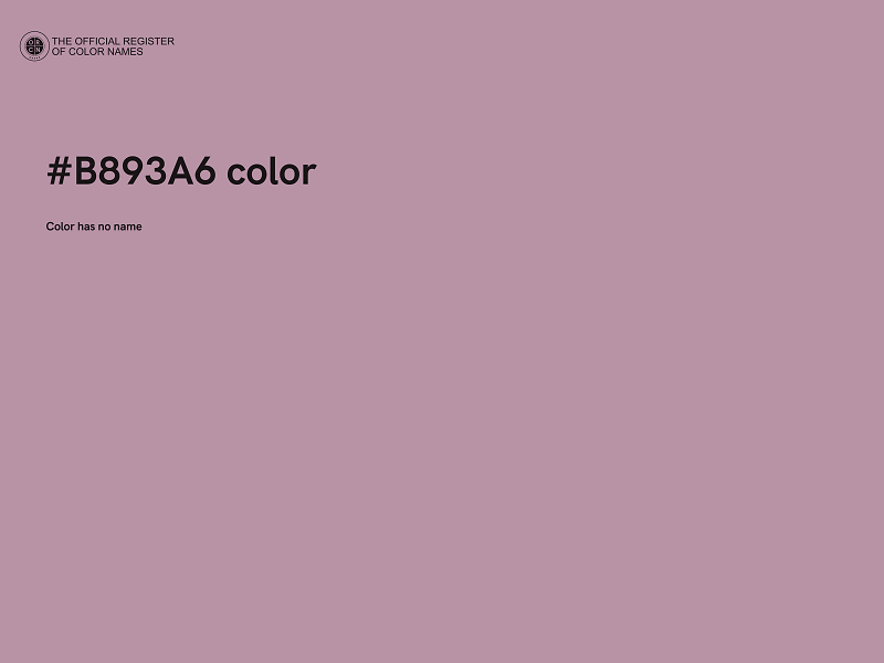 #B893A6 color image