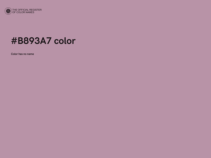 #B893A7 color image