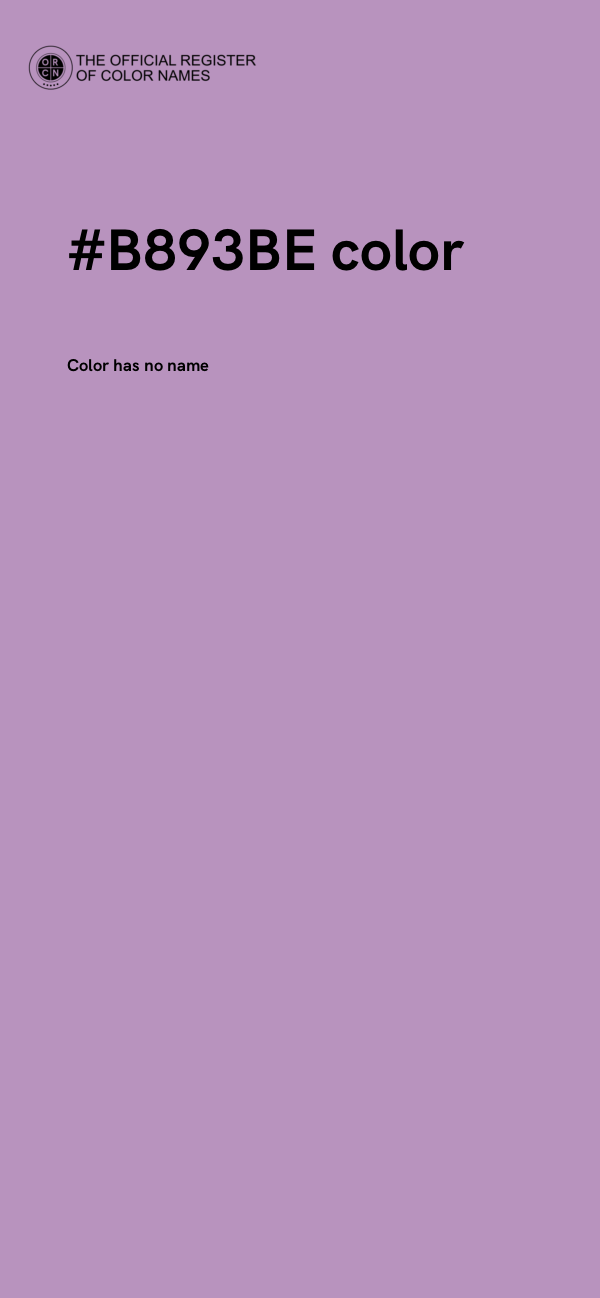 #B893BE color image