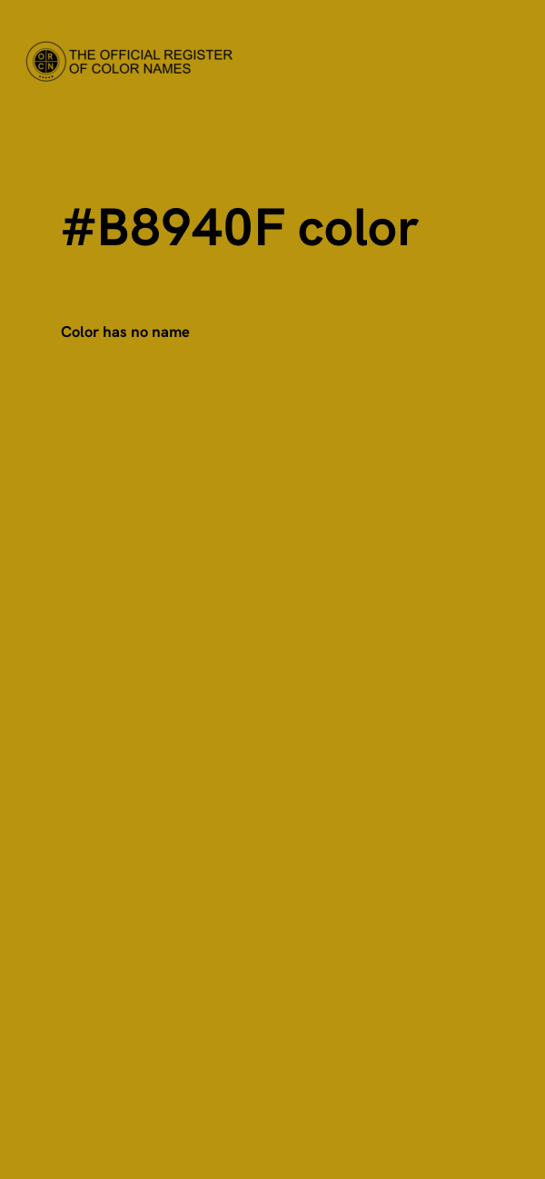 #B8940F color image