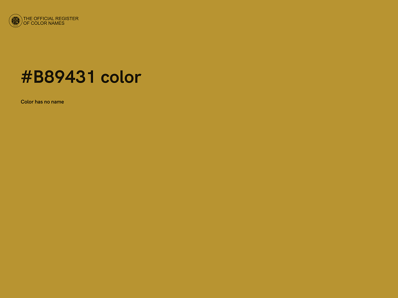 #B89431 color image