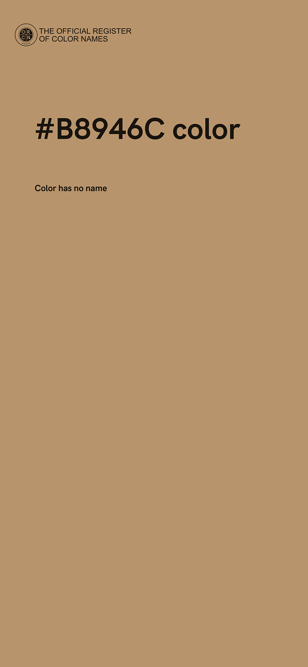 #B8946C color image