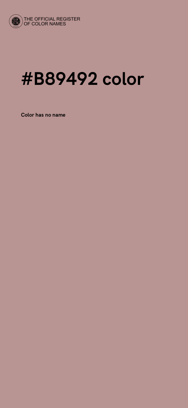 #B89492 color image