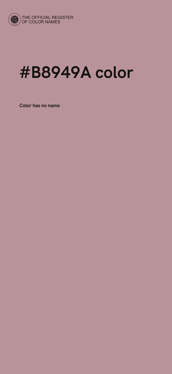 #B8949A color image