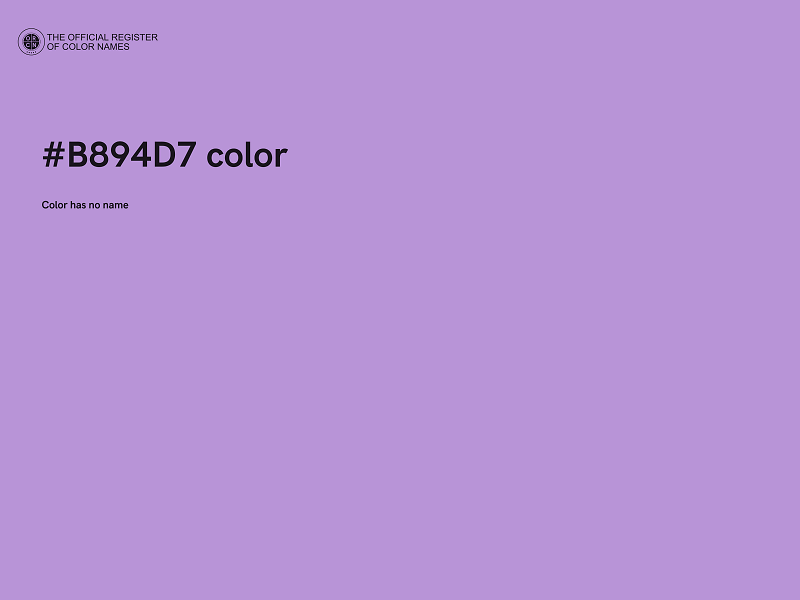 #B894D7 color image