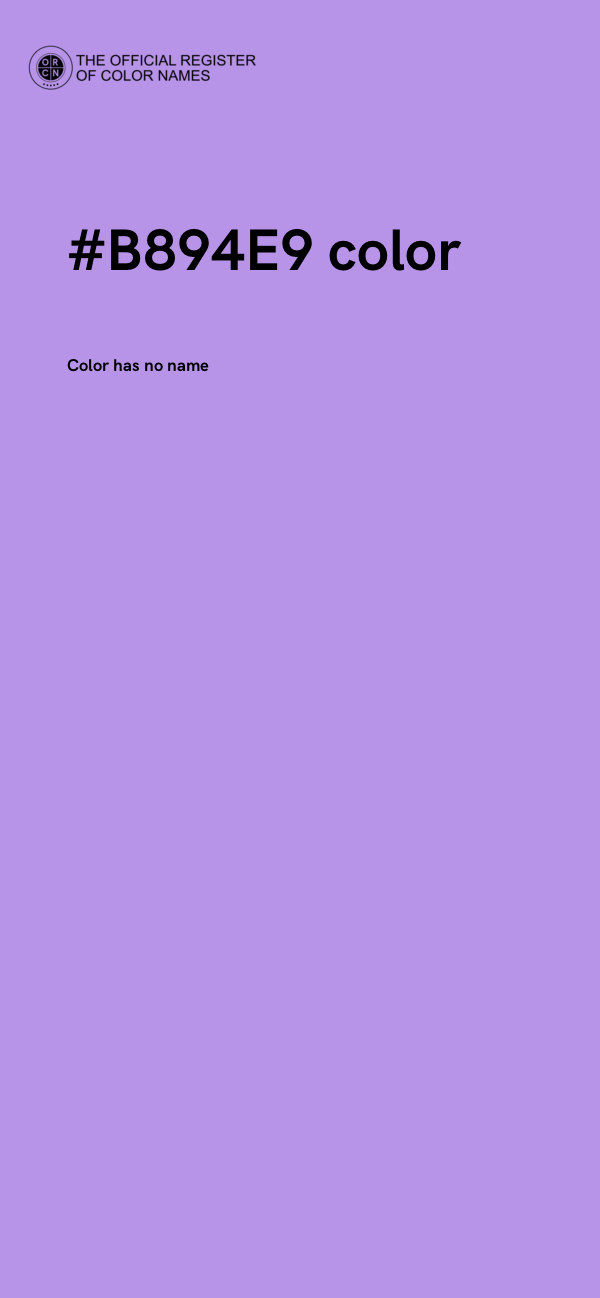 #B894E9 color image