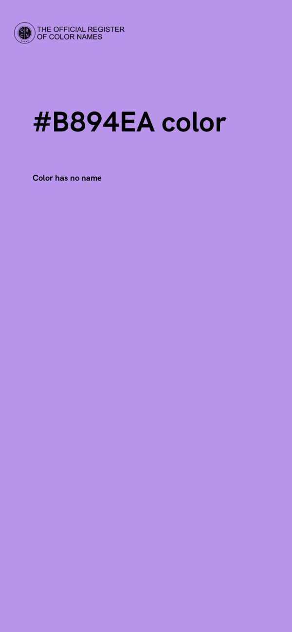 #B894EA color image