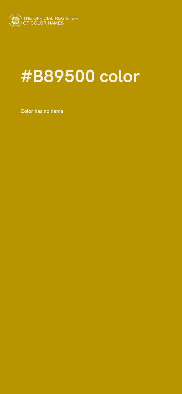 #B89500 color image