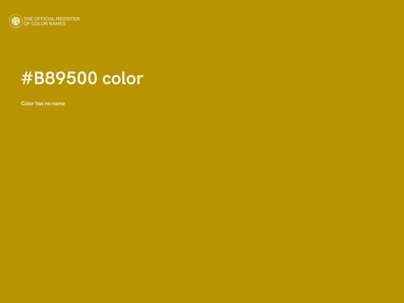 #B89500 color image