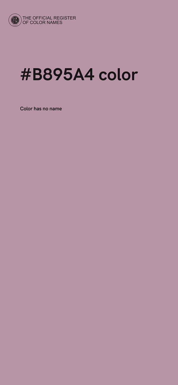#B895A4 color image