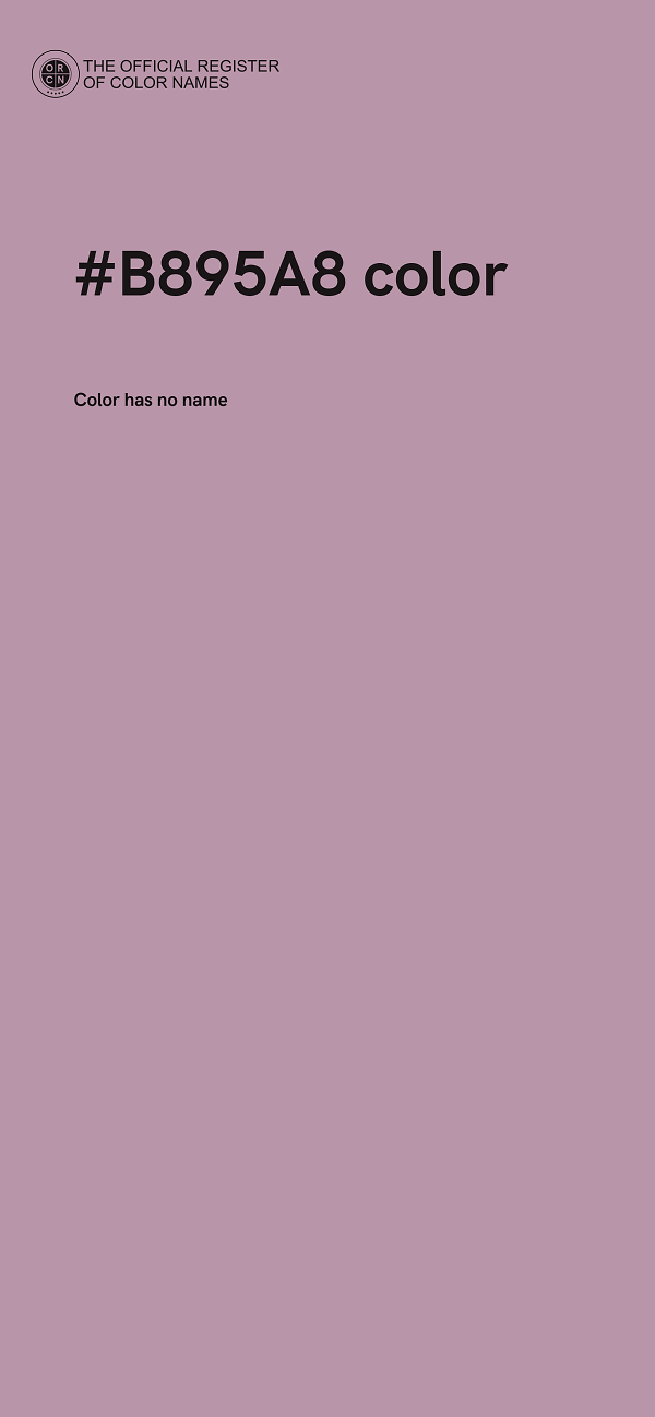 #B895A8 color image
