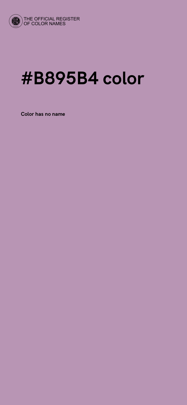 #B895B4 color image