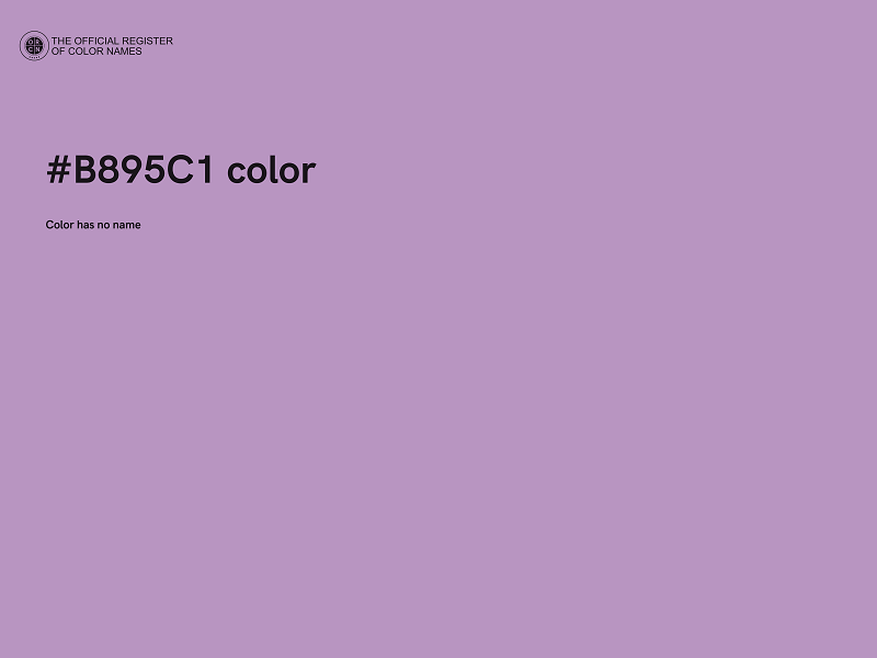 #B895C1 color image