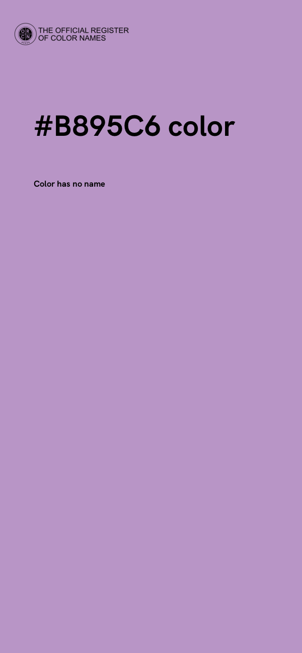 #B895C6 color image