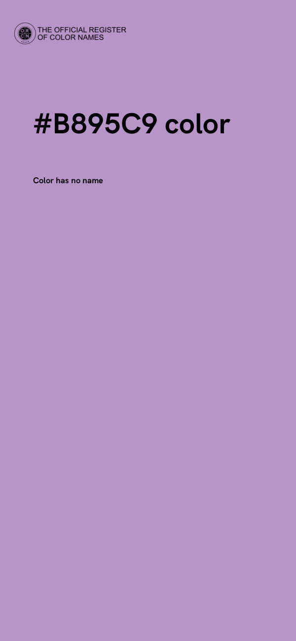 #B895C9 color image