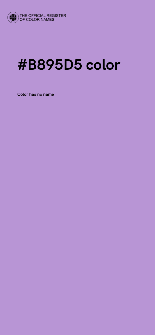 #B895D5 color image