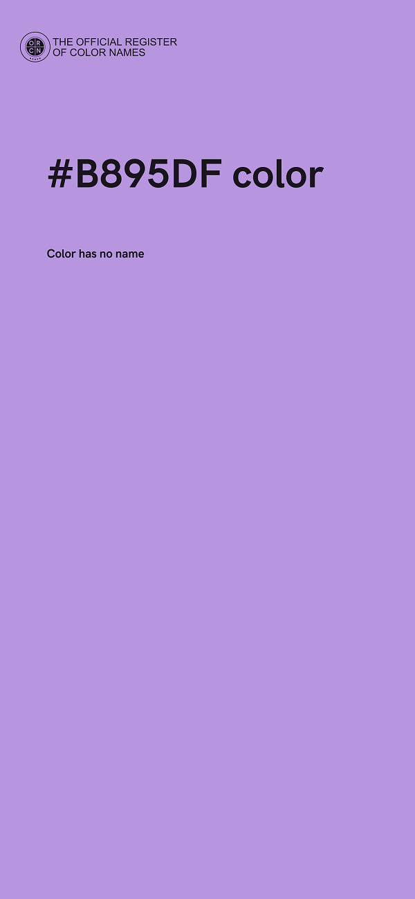 #B895DF color image