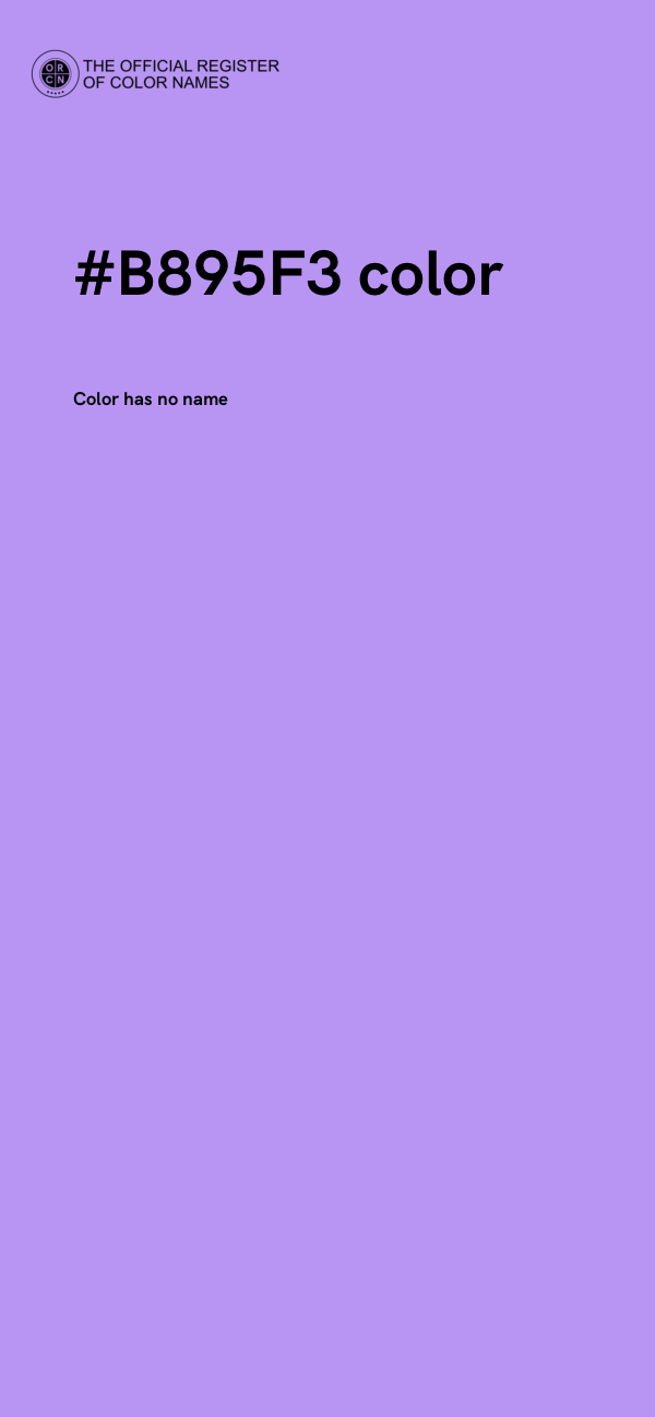 #B895F3 color image