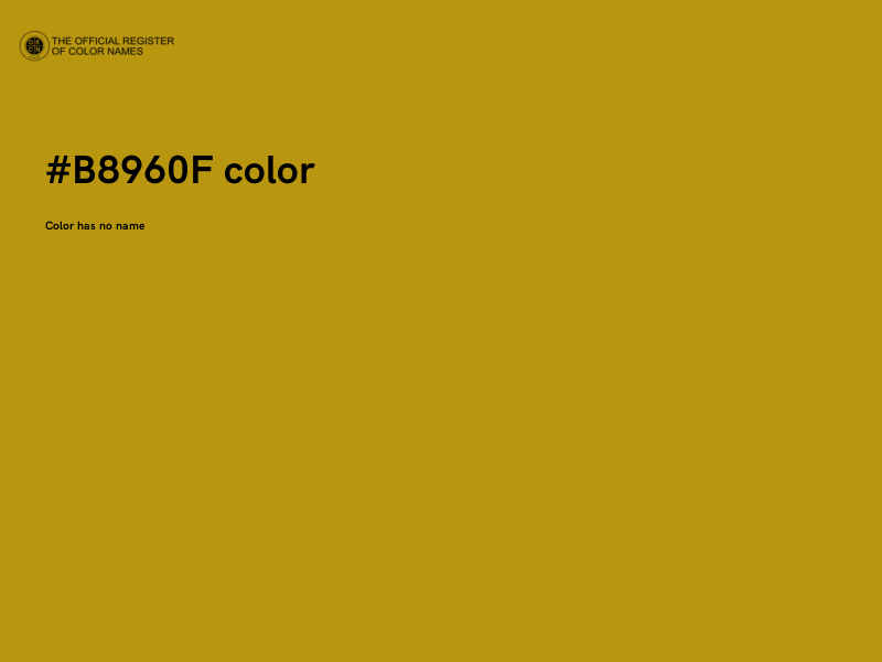 #B8960F color image