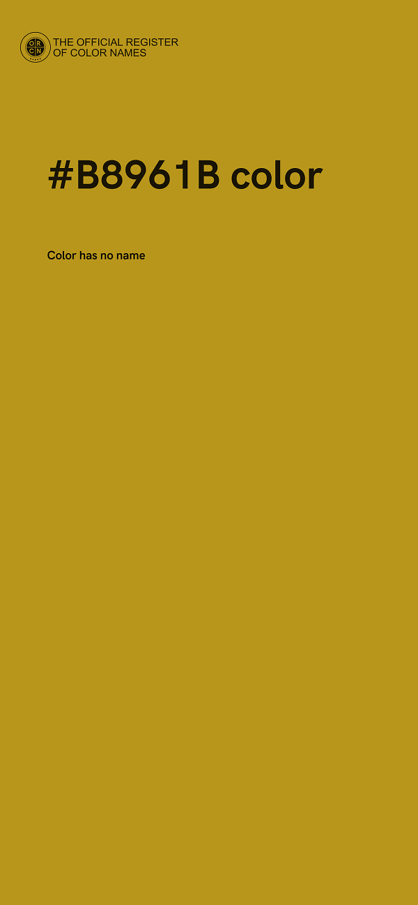 #B8961B color image
