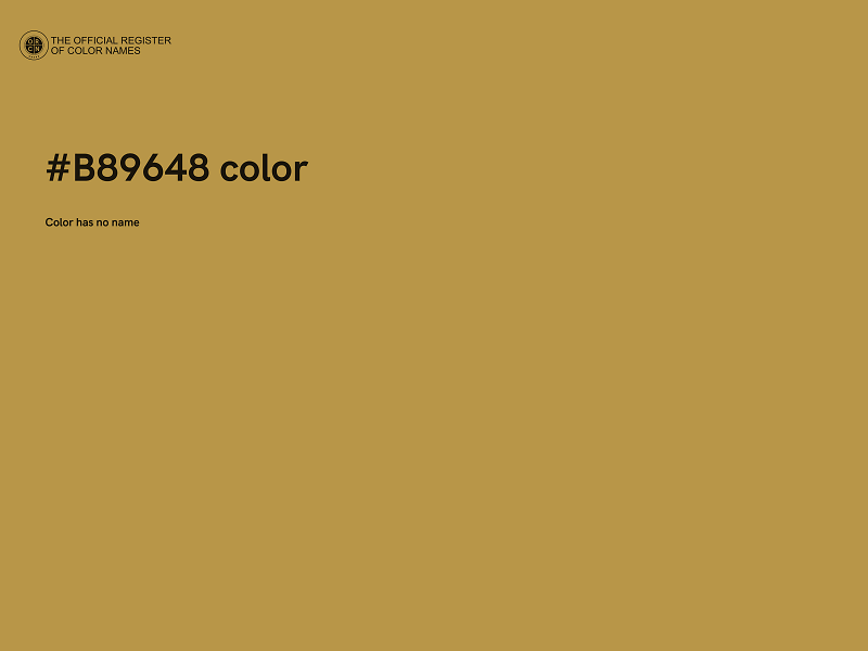 #B89648 color image