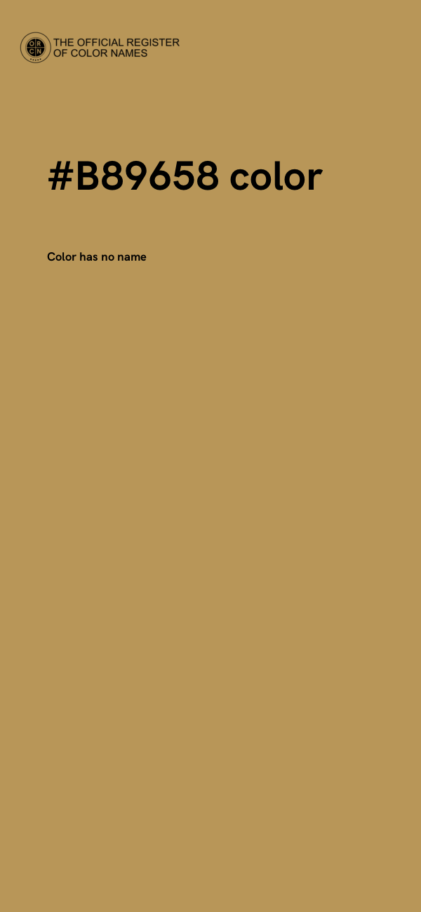 #B89658 color image