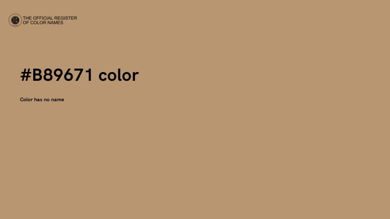 #B89671 color image