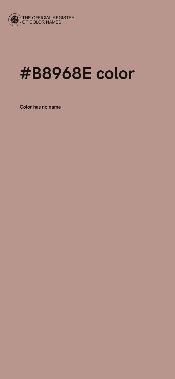 #B8968E color image