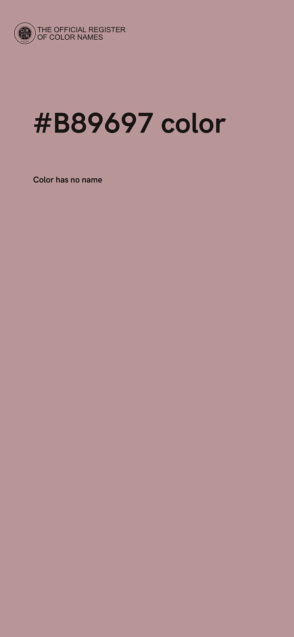 #B89697 color image