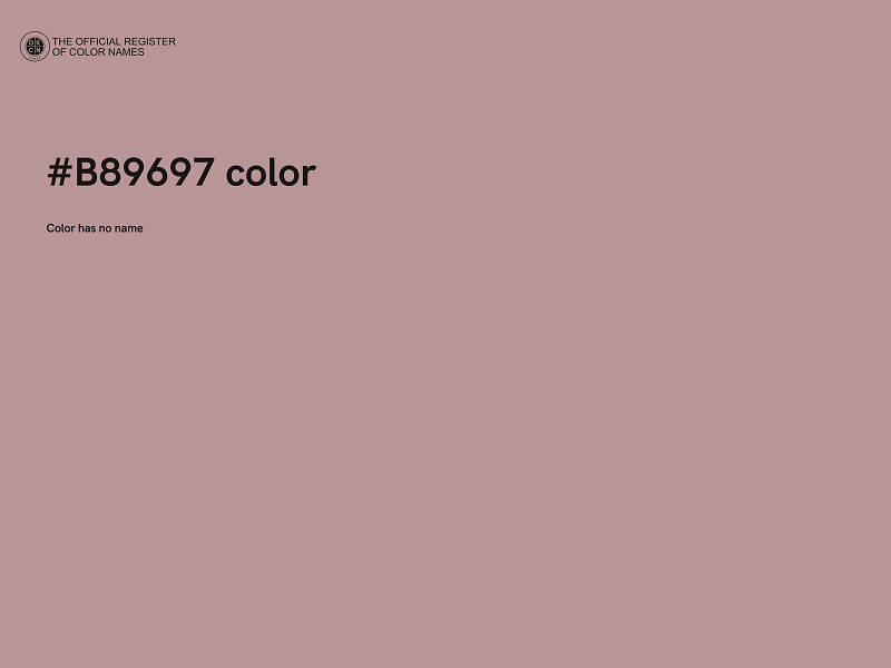 #B89697 color image