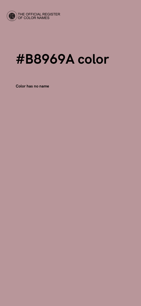 #B8969A color image
