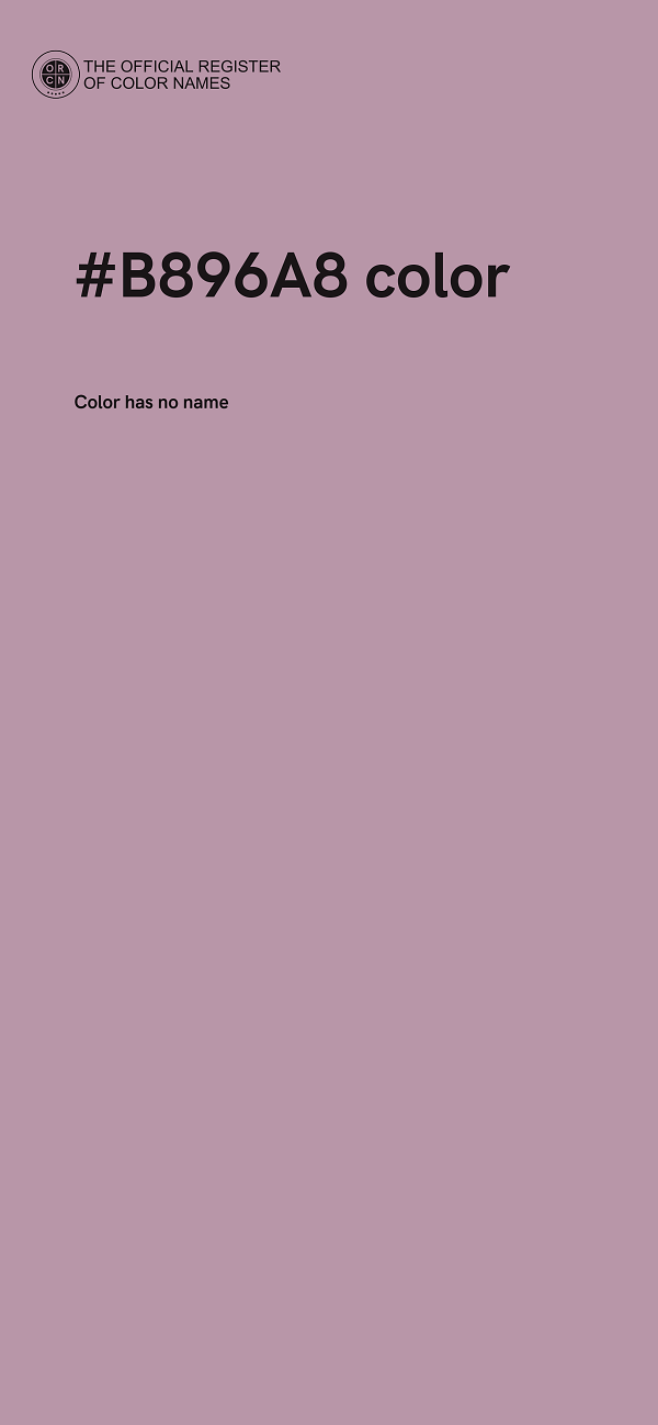 #B896A8 color image