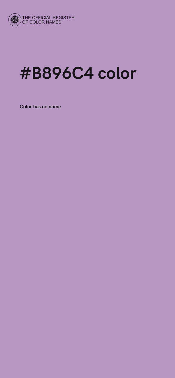 #B896C4 color image