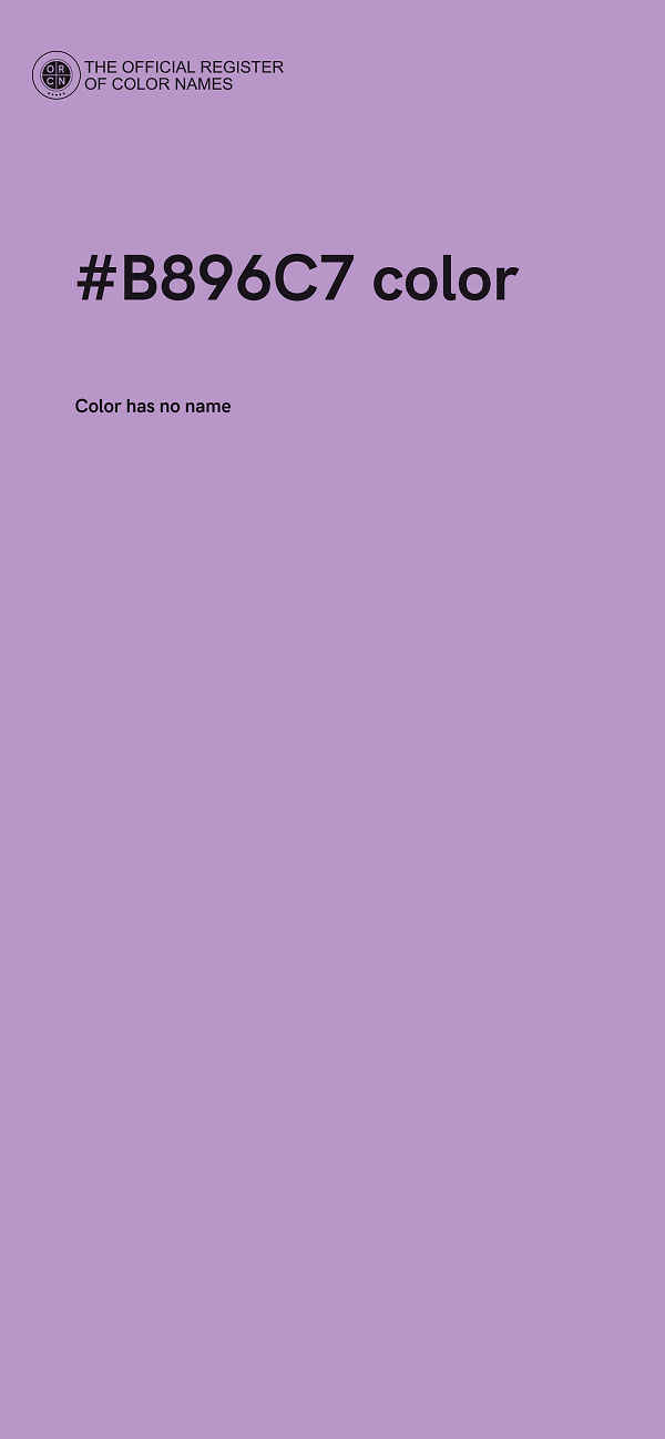 #B896C7 color image