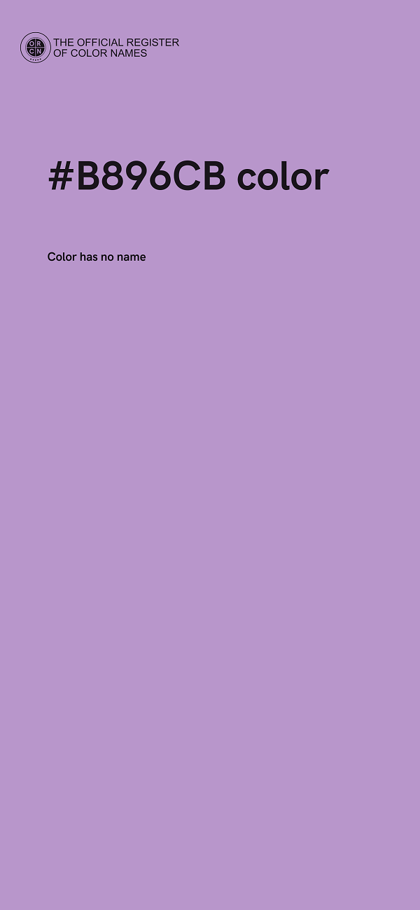 #B896CB color image