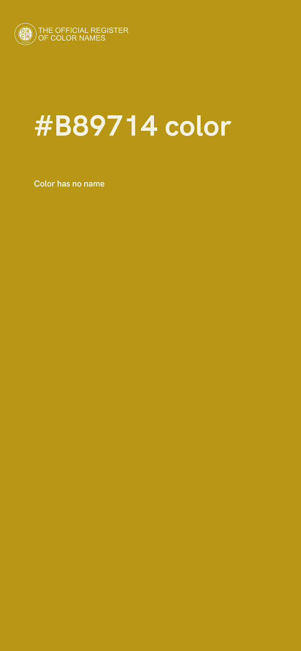 #B89714 color image