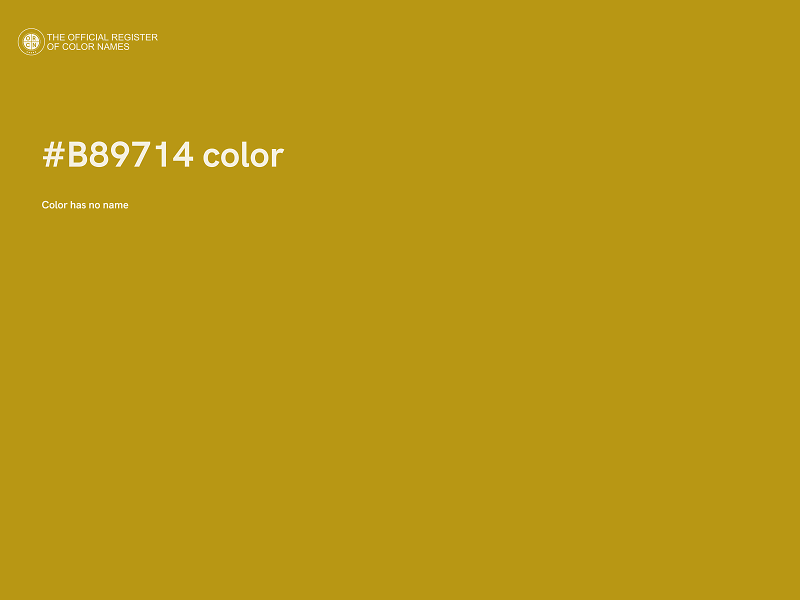 #B89714 color image