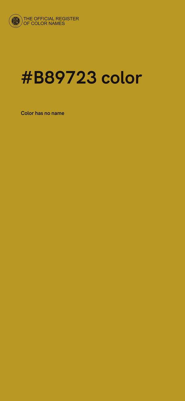 #B89723 color image