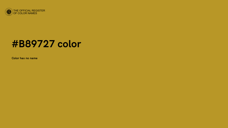 #B89727 color image