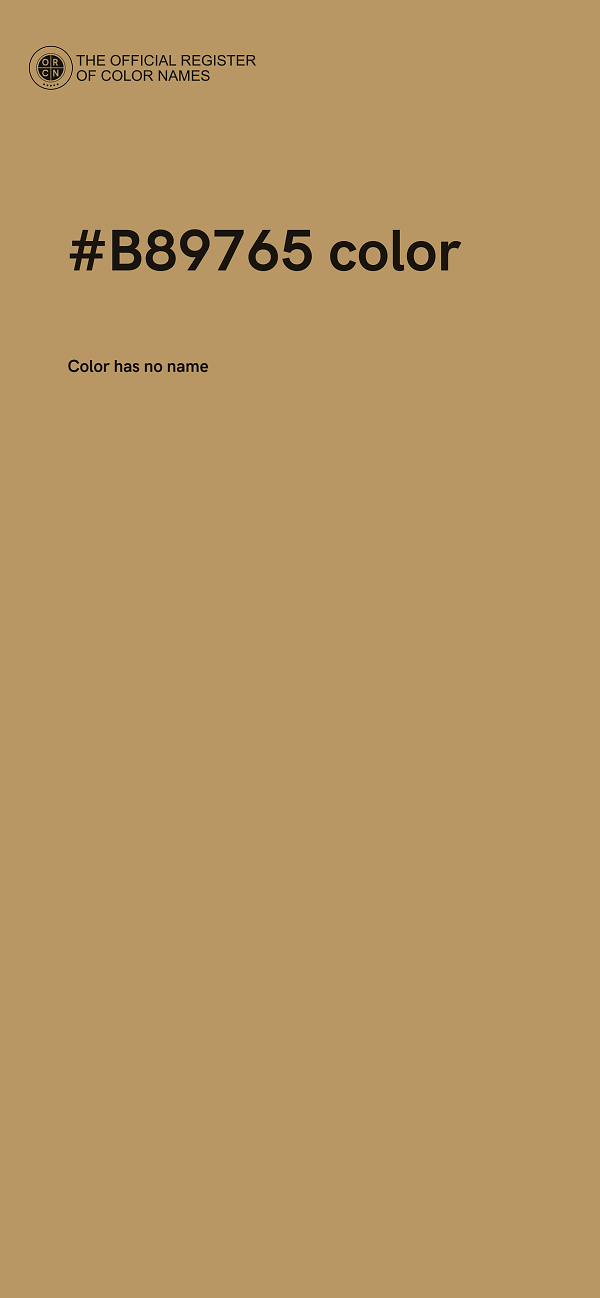 #B89765 color image