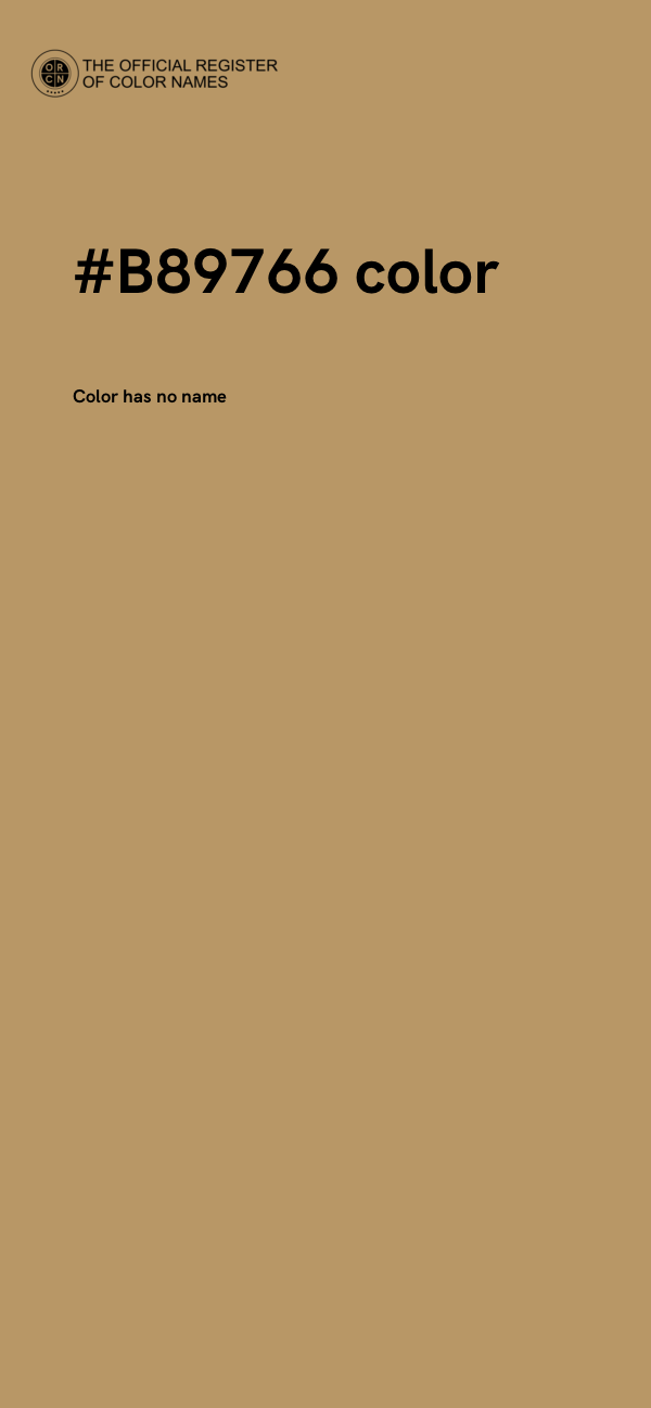 #B89766 color image