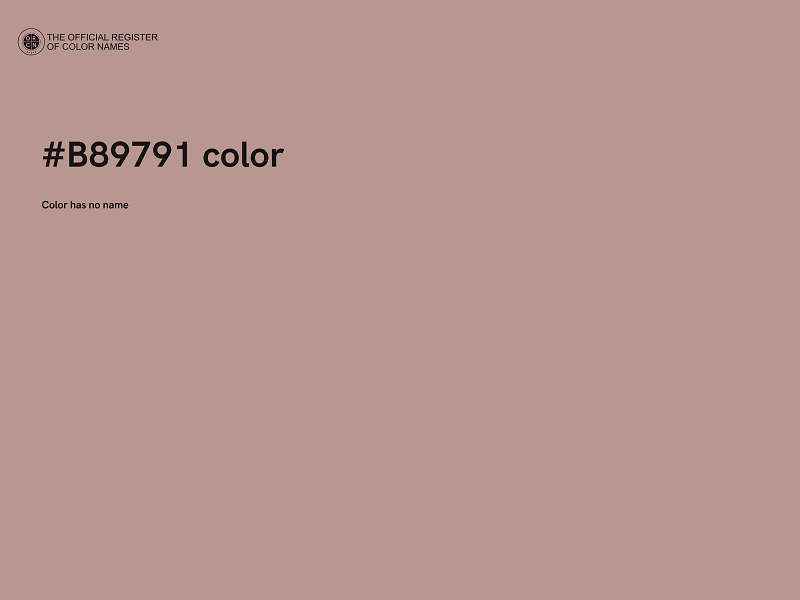 #B89791 color image