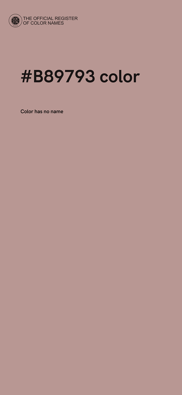 #B89793 color image