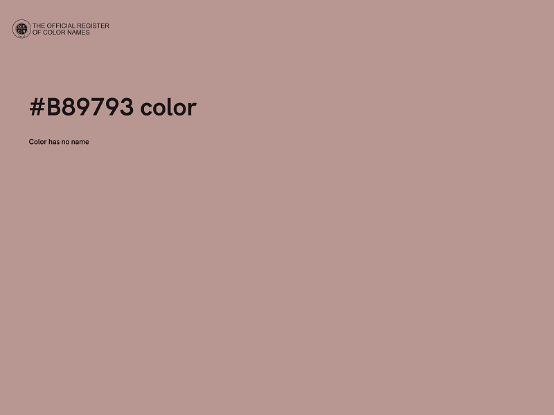 #B89793 color image